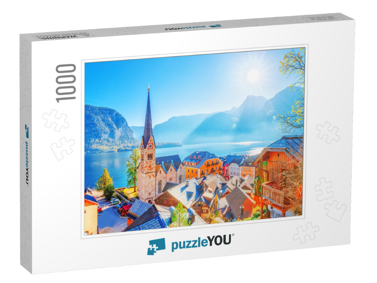 Austria, Hallstatt Historical Village. UNESCO World Herit... Jigsaw Puzzle with 1000 pieces