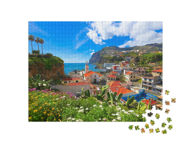 Beautiful Panorama Over the Cityscape of Camara De Lobos... Jigsaw Puzzle with 1000 pieces