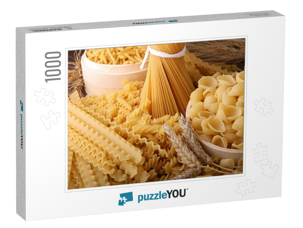 Close Up on Assortment of Uncooked Pasta... Jigsaw Puzzle with 1000 pieces