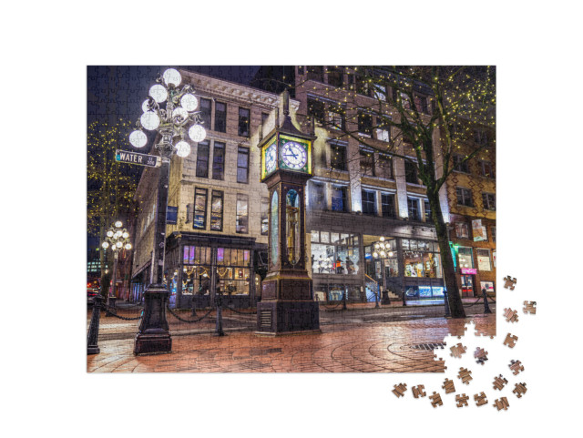 Vancouver, British Columbia - Canada. Downtown Iconic Lan... Jigsaw Puzzle with 1000 pieces