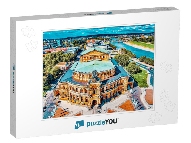 Semperoper is the Opera House of the Sachsische Staatsope... Jigsaw Puzzle