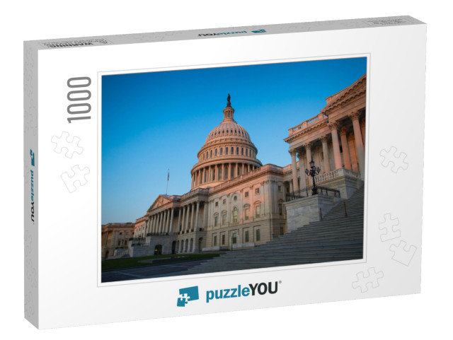 Sunrise Over the Capital Building in Washington Dc... Jigsaw Puzzle with 1000 pieces