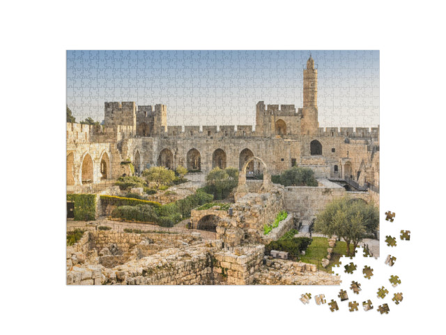 Jerusalem, Israel At the Tower of David... Jigsaw Puzzle with 1000 pieces