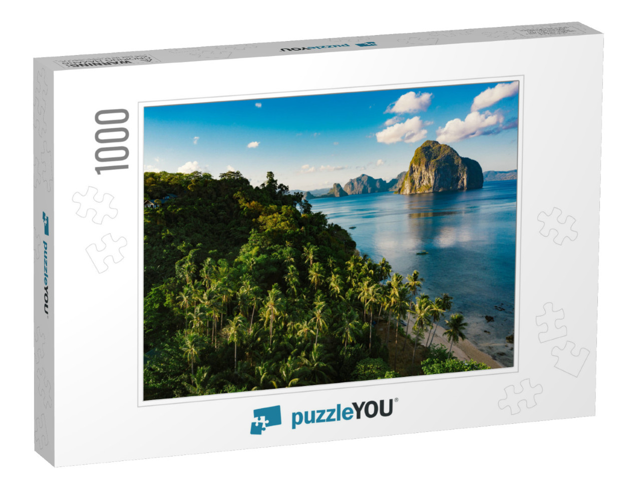 Aerial View Las Cabanas Beach in El Nido, Palawan, Philip... Jigsaw Puzzle with 1000 pieces