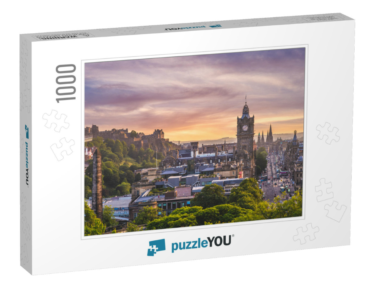 Aerial View from Calton Hill, Edinburgh, Up... Jigsaw Puzzle with 1000 pieces