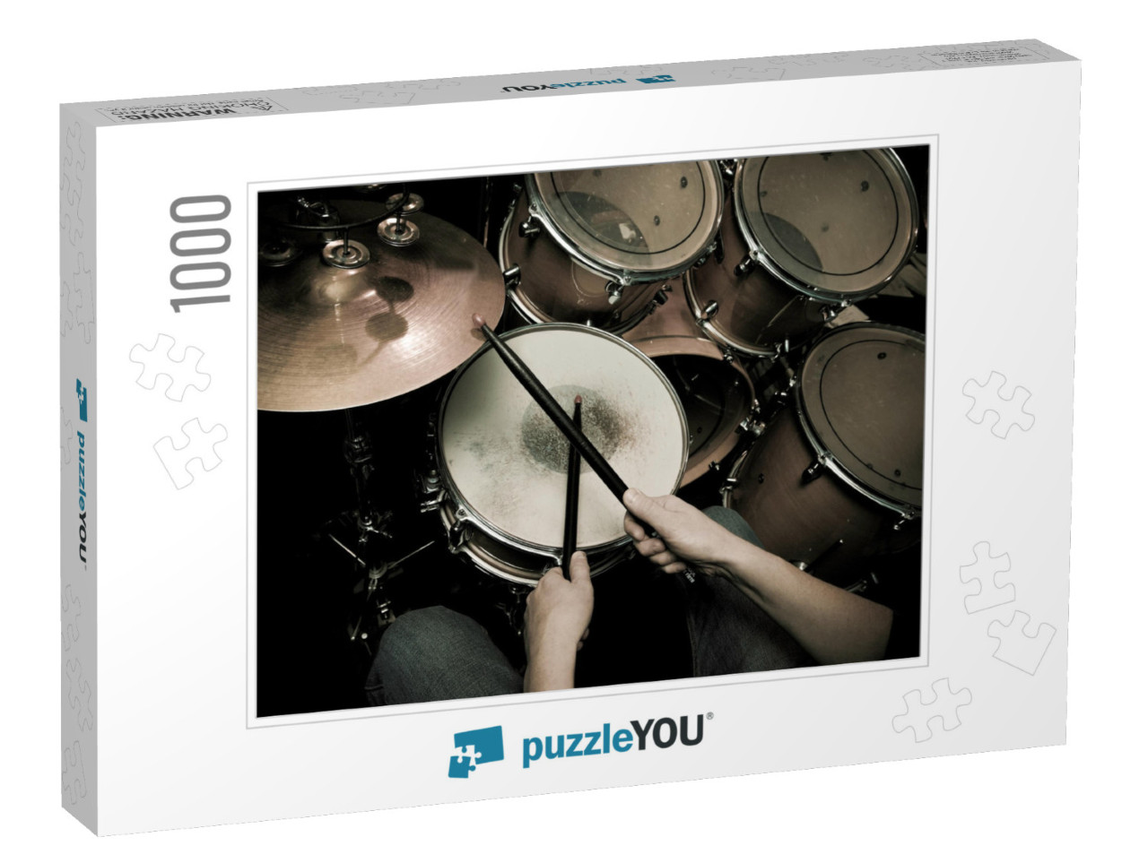 The Drummer in Action. a Photo Close Up Process Play on a... Jigsaw Puzzle with 1000 pieces