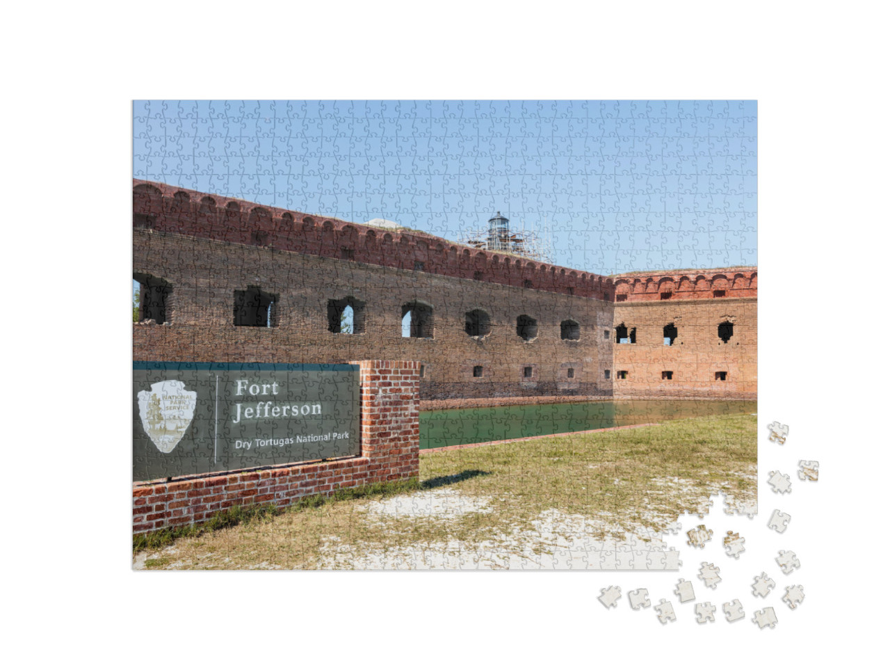 A View of Fort Jefferson, Dry Tortugas National Park, Flo... Jigsaw Puzzle with 1000 pieces