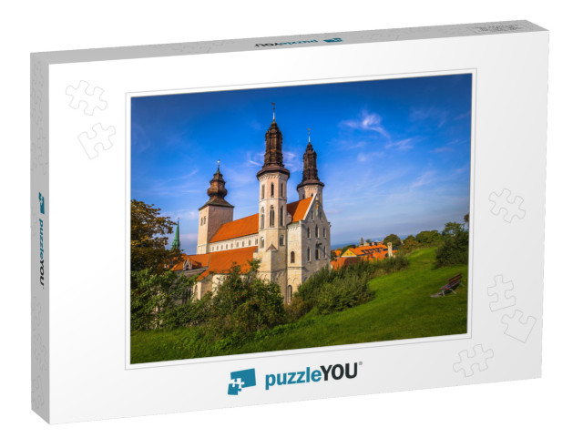 The Cathedral of the Old Town of Visby in Gotland, Sweden... Jigsaw Puzzle
