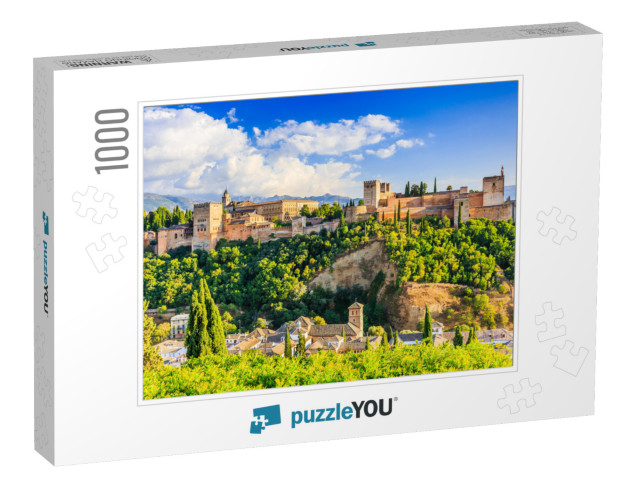 Alhambra of Granada, Spain. Alhambra Fortress... Jigsaw Puzzle with 1000 pieces