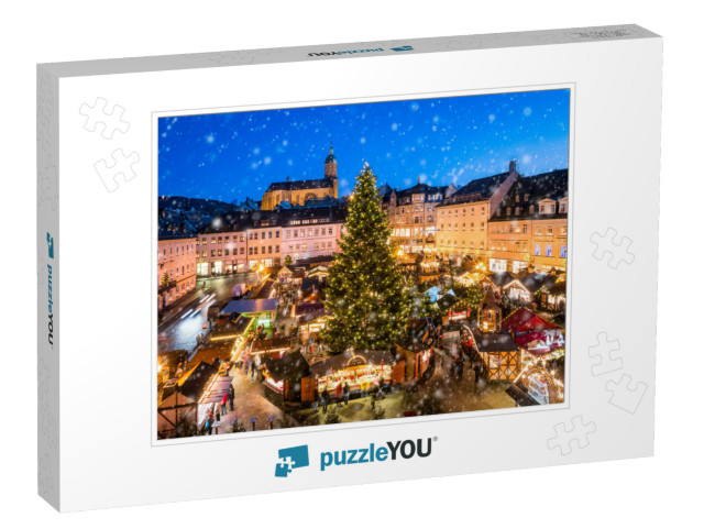 Traditional German Christmas Market in Annaberg-Buchholz... Jigsaw Puzzle