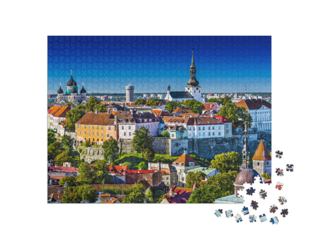 Tallinn, Estonia At the Old City... Jigsaw Puzzle with 1000 pieces