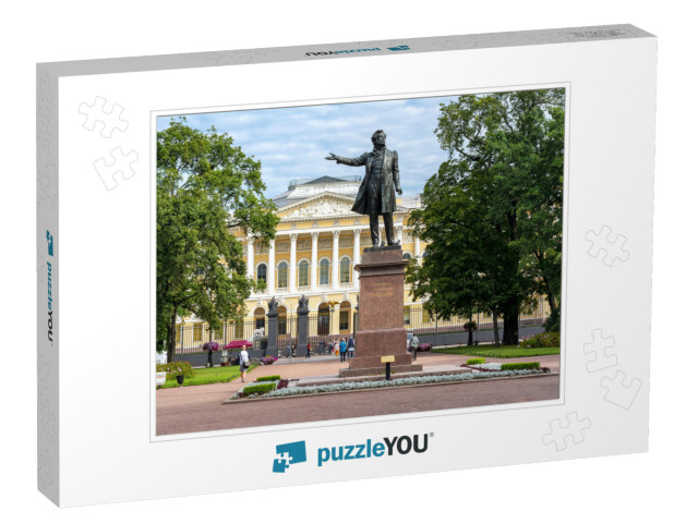 Monument to Russian Poet Alexander Pushkin on Culture Squ... Jigsaw Puzzle