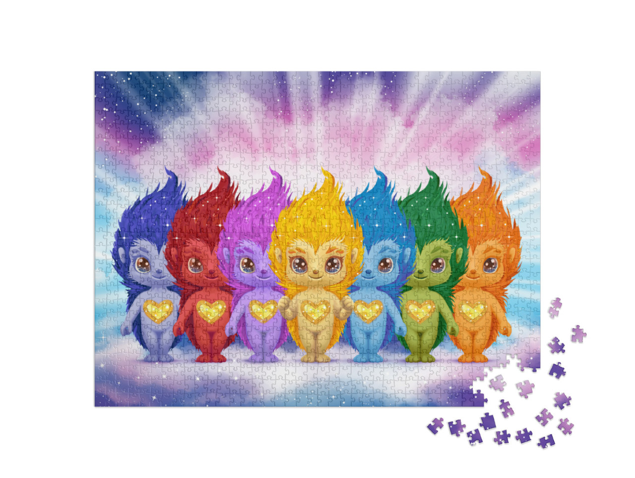 GOLDY: Colors of the Rainbow Jigsaw Puzzle with 1000 pieces