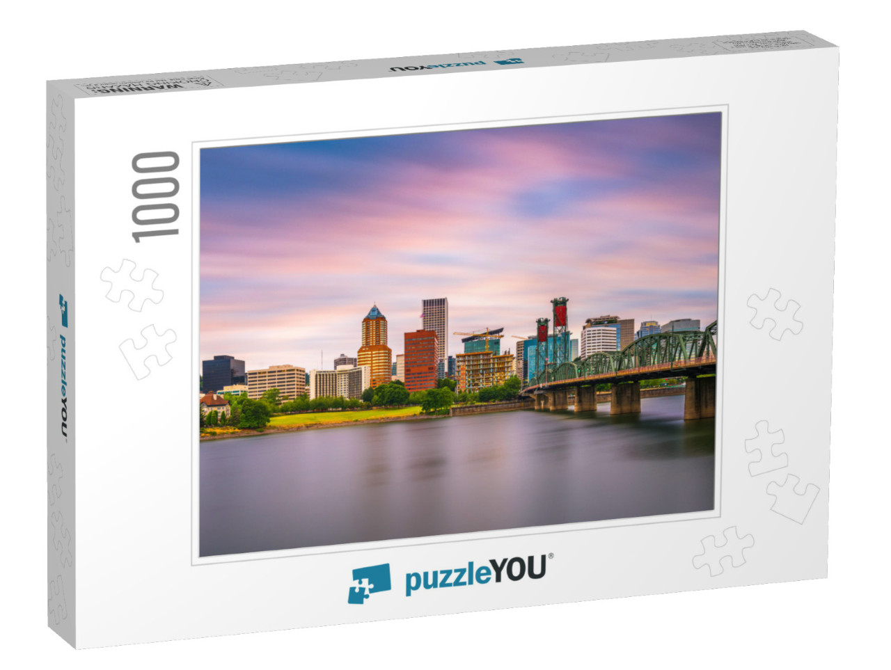 Portland, Oregon, USA Skyline At Dusk on the Willamette Ri... Jigsaw Puzzle with 1000 pieces