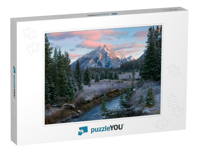 Canadian Rocky Mountain Nature Scene During a Beautiful S... Jigsaw Puzzle