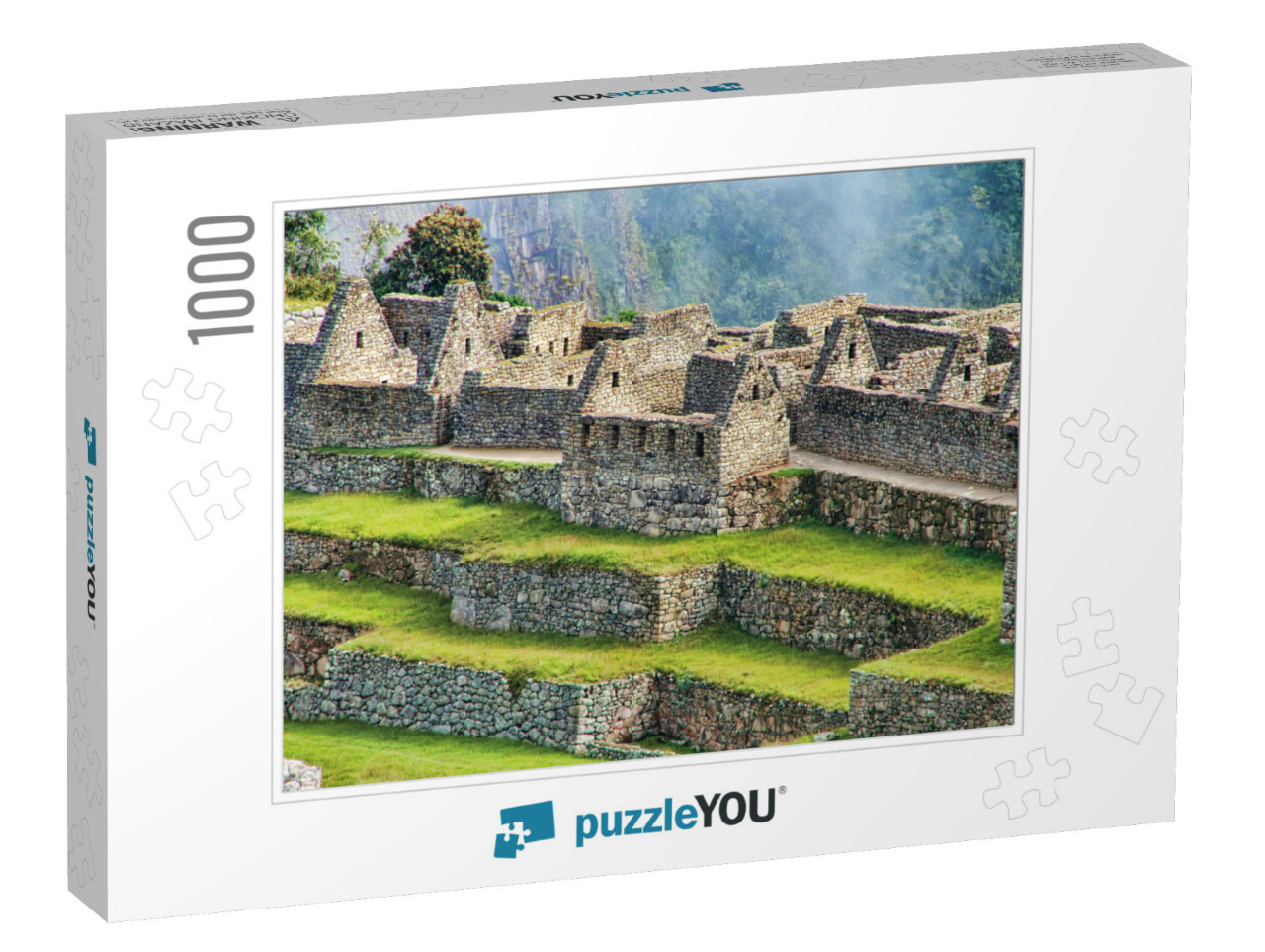 Close View of the Ruins At Machu Picchu Citadel in Peru... Jigsaw Puzzle with 1000 pieces