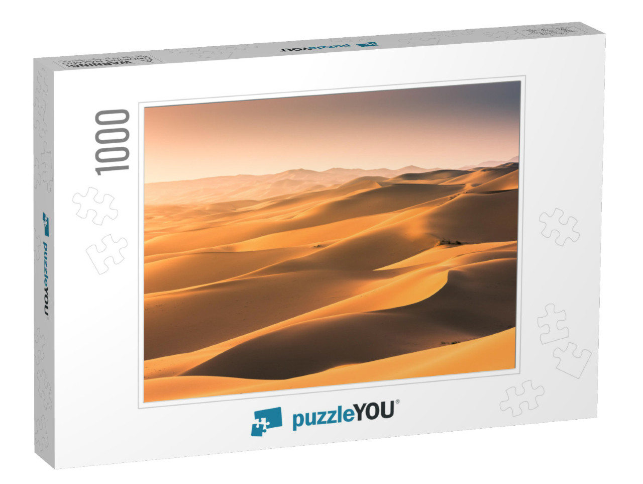 Sand Dunes At Gobi Desert, Mongolia... Jigsaw Puzzle with 1000 pieces