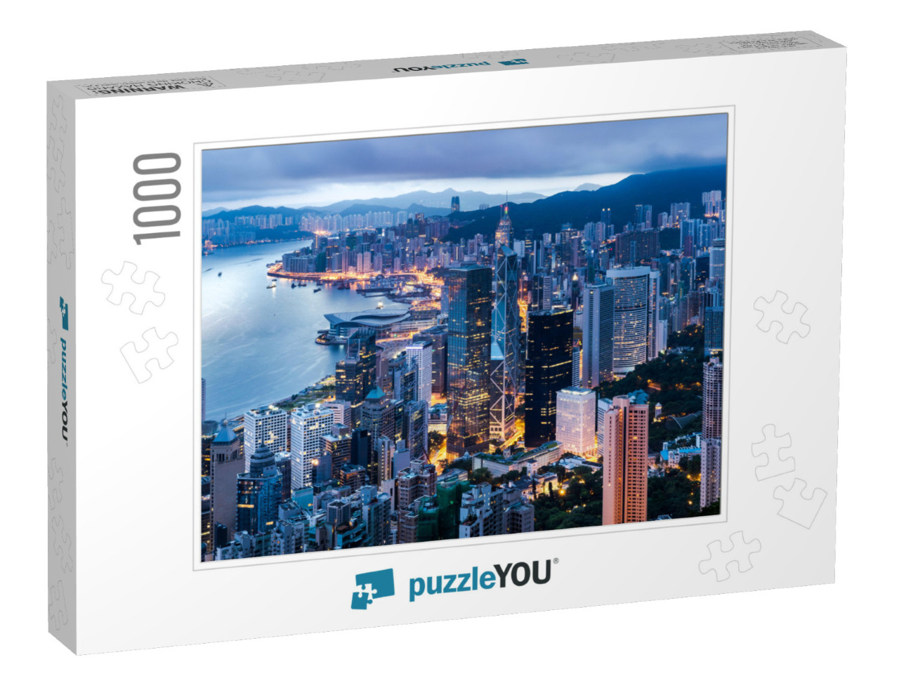 Hong Kong City View from the Peak At Twilight... Jigsaw Puzzle with 1000 pieces