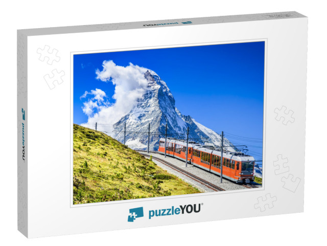 Matterhorn, Switzerland. Gornergratbahn is a 9 Km Long Ga... Jigsaw Puzzle