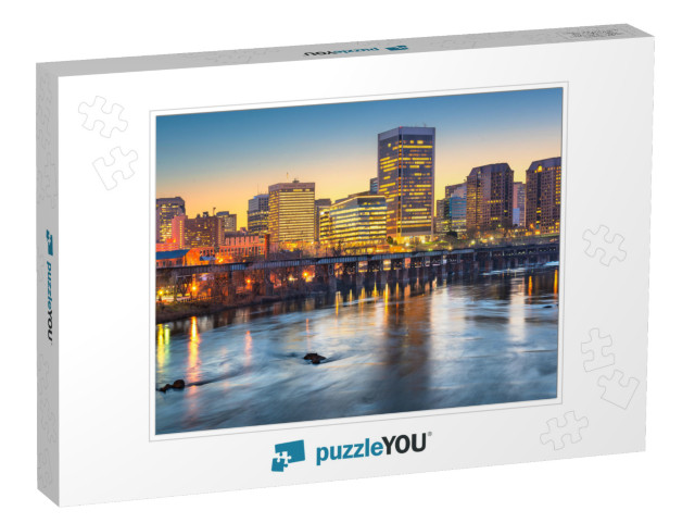 Richmond, Virginia, USA Downtown Skyline on the James Rive... Jigsaw Puzzle