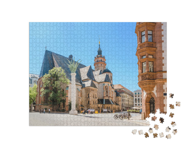 Nikolaikirch St Nicholas Church in Leipzig, Germany... Jigsaw Puzzle with 1000 pieces