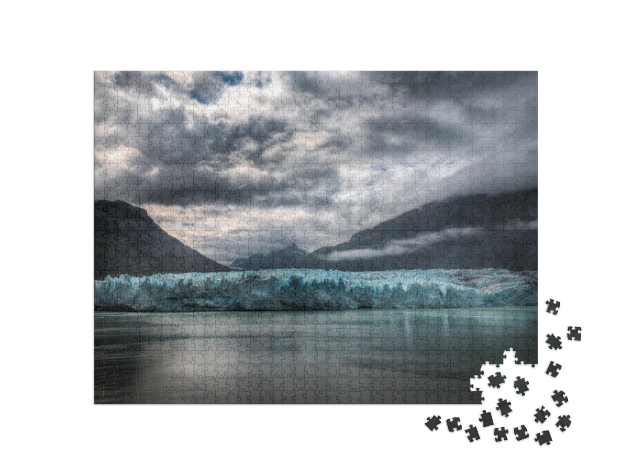 Margerie Glacier in Glacier Bay National Park & Preserve... Jigsaw Puzzle with 1000 pieces