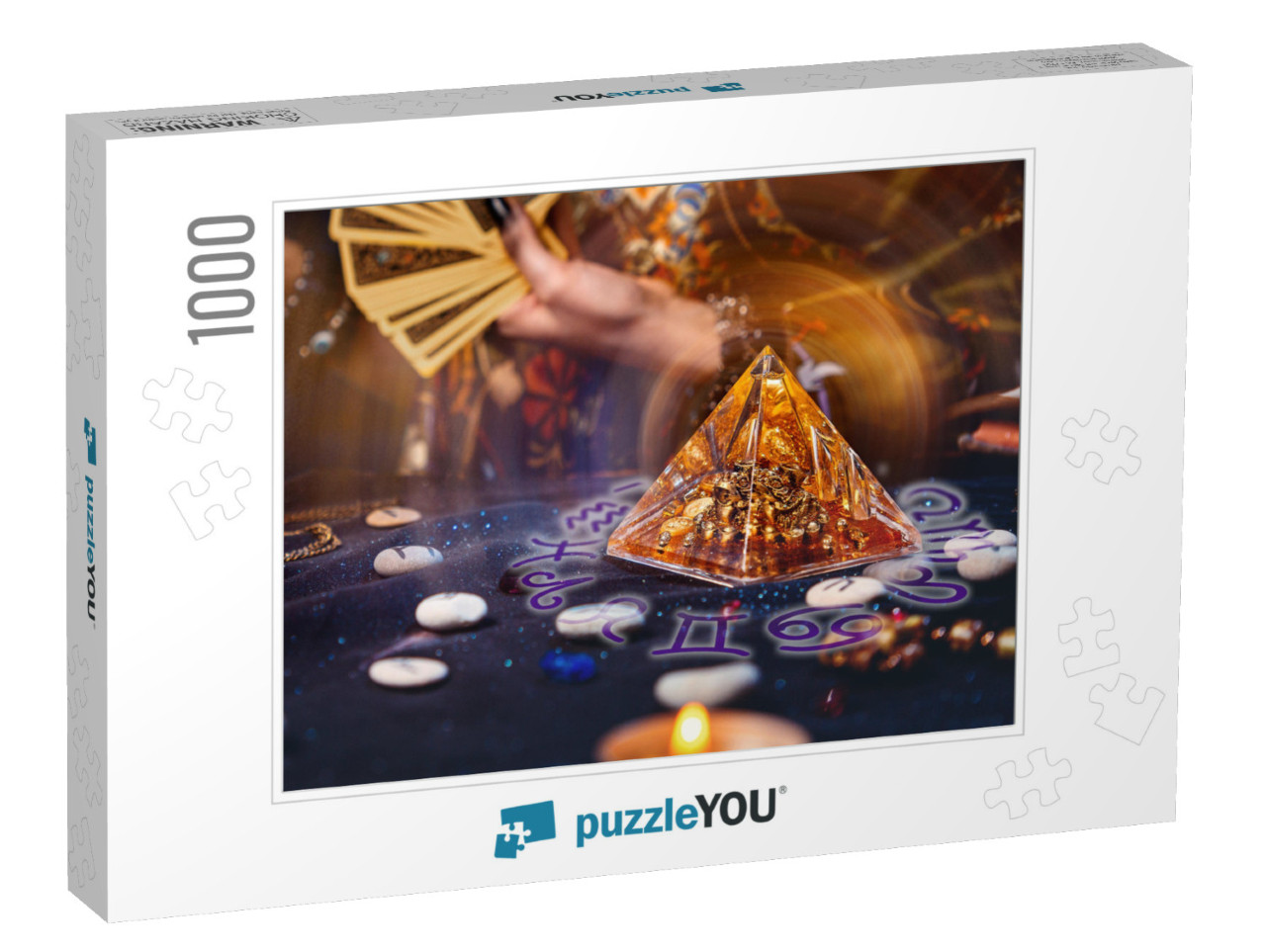 Magic Divination & Esotericism. Magic Glass Pyramid with... Jigsaw Puzzle with 1000 pieces