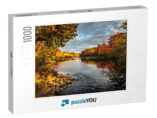 Sunset in Acadia National Park, Maine Usa... Jigsaw Puzzle with 1000 pieces