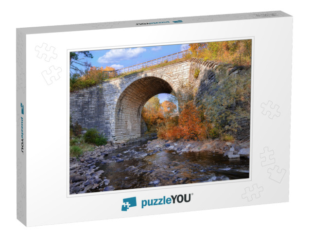 Keystone Stone Arch Bridge, Ramsay, Michigan... Jigsaw Puzzle