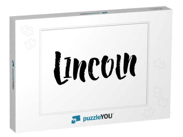 Slanted Cursive Text Design Vector of the United Kingdom... Jigsaw Puzzle