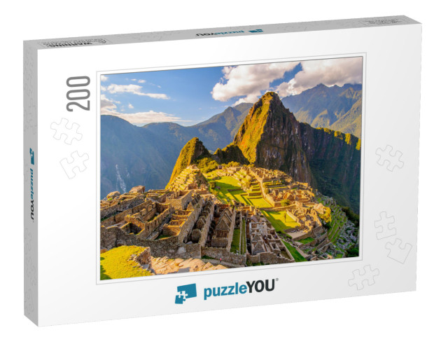 Machu Picchu Peru, Southa America, a UNESCO World Heritag... Jigsaw Puzzle with 200 pieces