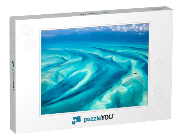 Beautiful View of Bahamas Islands from Above... Jigsaw Puzzle