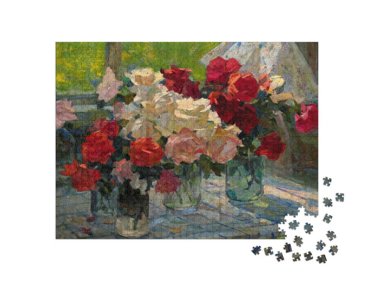 Oil Painting, Still Life... Jigsaw Puzzle with 1000 pieces