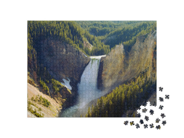 Grand Canyon of the Yellowstone National Park... Jigsaw Puzzle with 1000 pieces