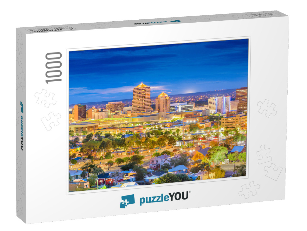 Albuquerque, New Mexico, USA Downtown Cityscape At Twiligh... Jigsaw Puzzle with 1000 pieces