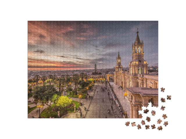 Arequipa Sunset Peru... Jigsaw Puzzle with 1000 pieces