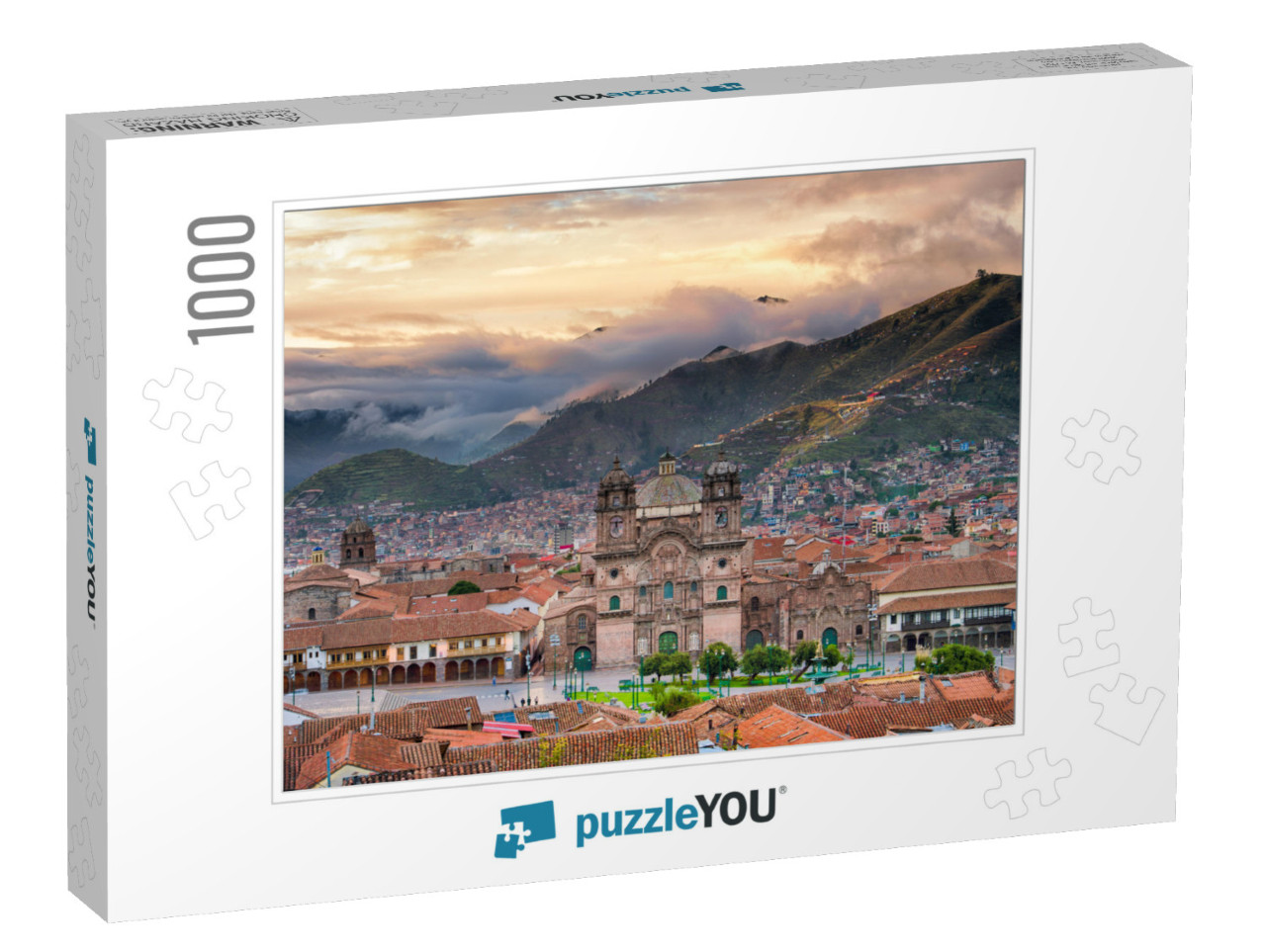 Morning Sun Rising At Plaza De Armas, Cusco, City... Jigsaw Puzzle with 1000 pieces