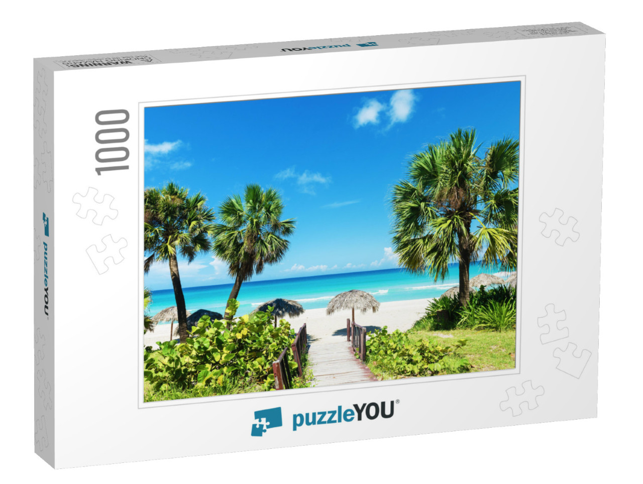 Caribbean White Sand Beach... Jigsaw Puzzle with 1000 pieces