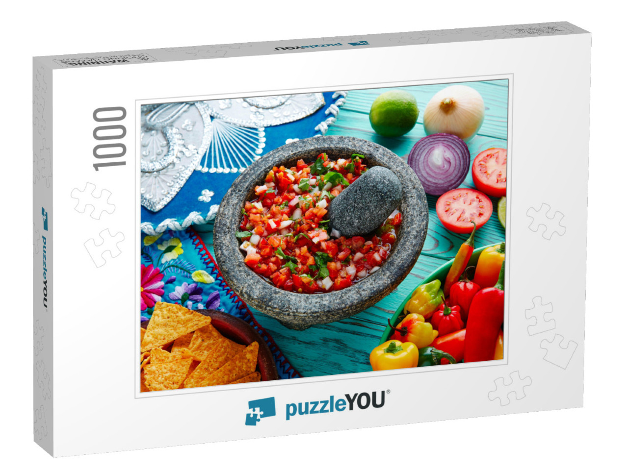 Pico De Gallo Sauce from Mexico with Tomato Cilantro & On... Jigsaw Puzzle with 1000 pieces