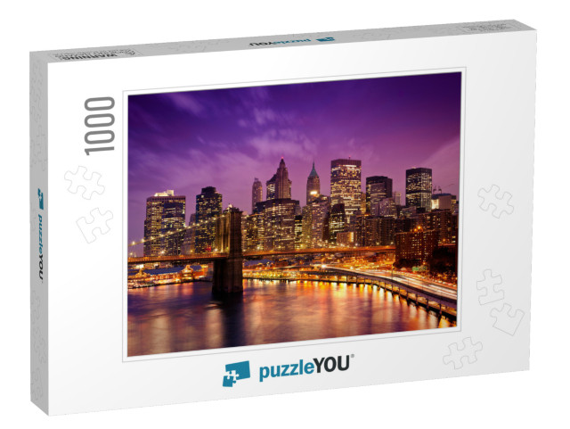 Skyline of Downtown New York... Jigsaw Puzzle with 1000 pieces