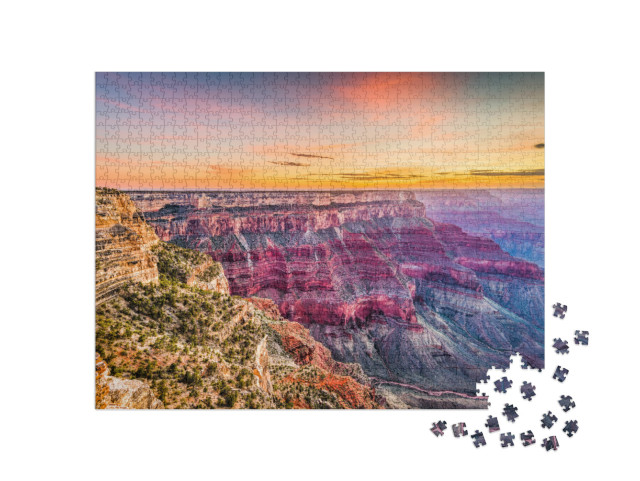 Grand Canyon, Arizona, USA At Dawn from the South Rim... Jigsaw Puzzle with 1000 pieces