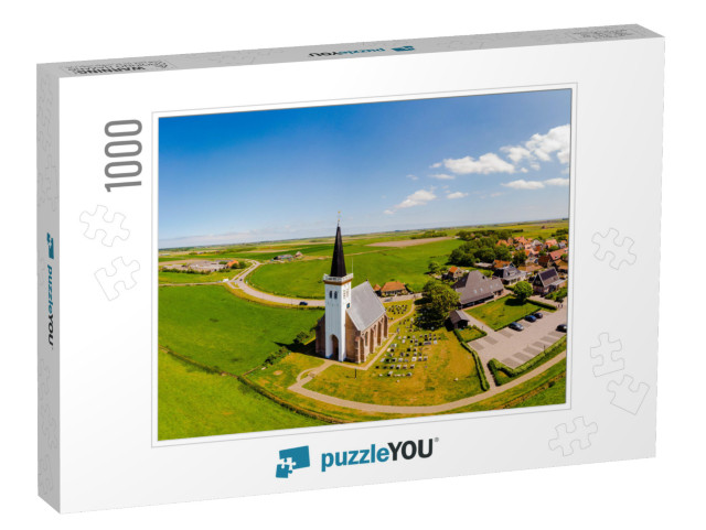 White Church Den Hoorn Texel Netherlands, Beautiful Churc... Jigsaw Puzzle with 1000 pieces