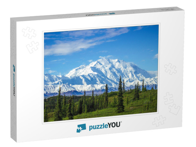 Early Morning View of Mount Denali, the Tallest Peak in C... Jigsaw Puzzle