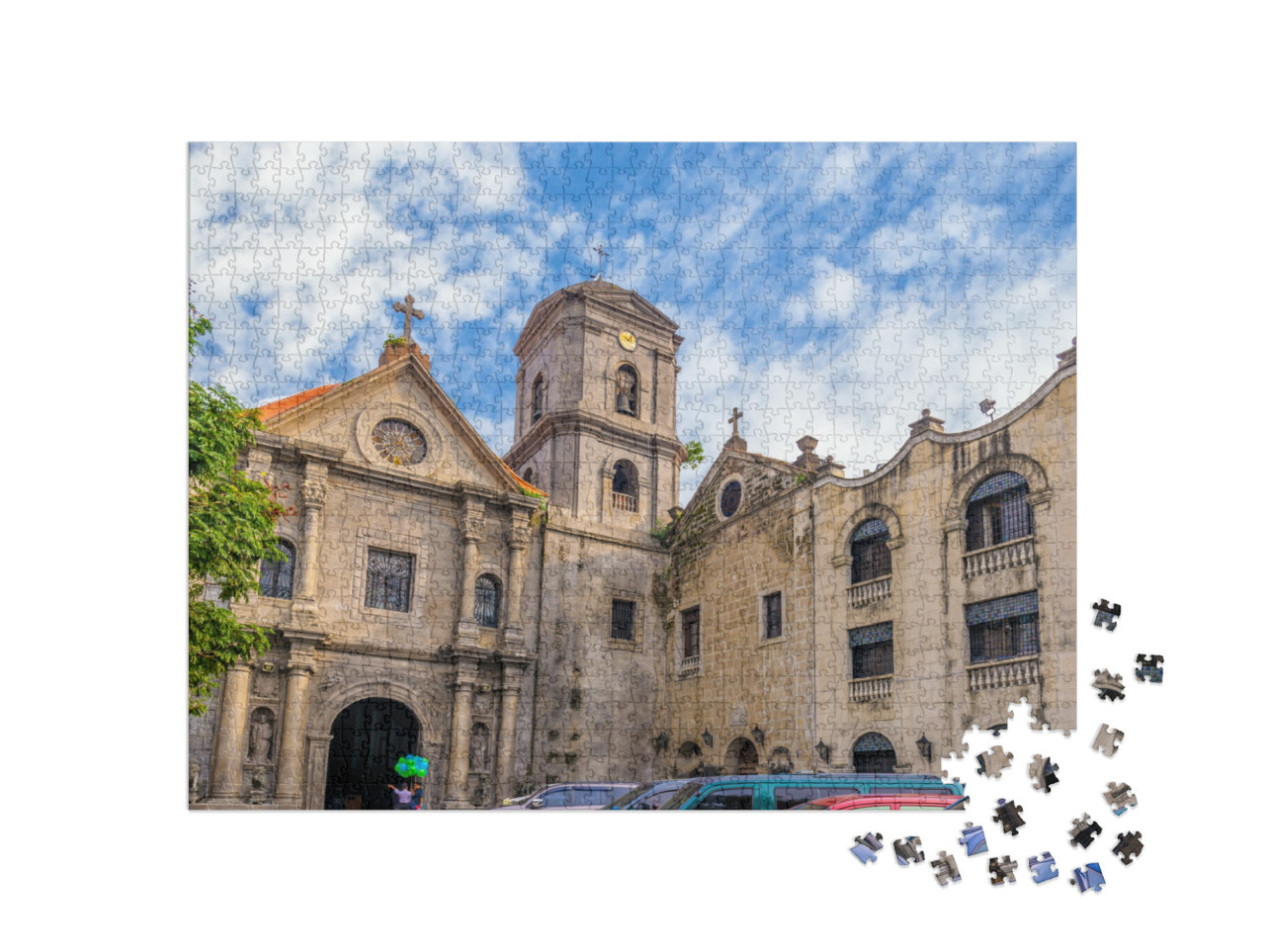 San Agustin Church, a Roman Catholic Church Under the Aus... Jigsaw Puzzle with 1000 pieces