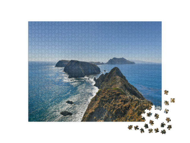 View from Inspiration Point, Anacapa Island, California i... Jigsaw Puzzle with 1000 pieces