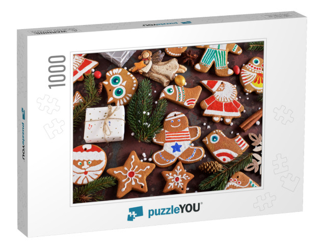 Homemade Christmas Cookies, Gifts & Various Decorations o... Jigsaw Puzzle with 1000 pieces