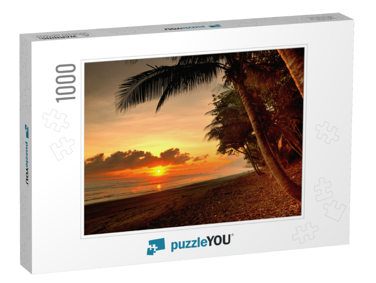 Sunset in a Virgin Beach of Corcovado National Park in Co... Jigsaw Puzzle with 1000 pieces