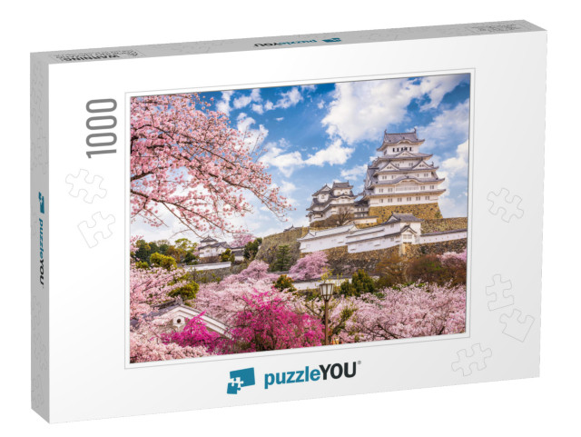 Himeji, Japan At Himeji Castle in Spring... Jigsaw Puzzle with 1000 pieces