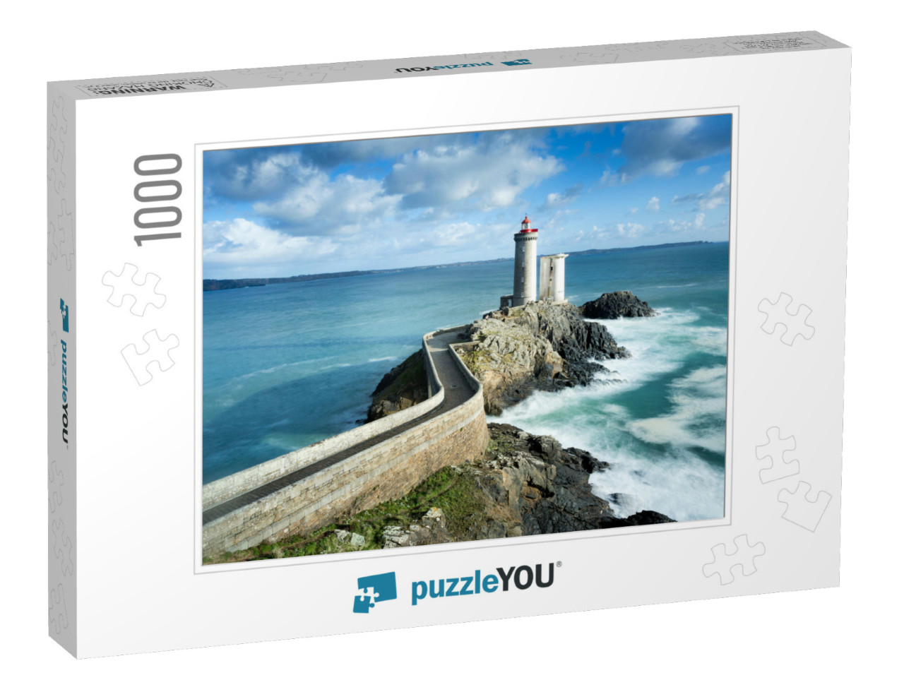 View of the Phare Du Petit Minou in Plouzane, Brittany, F... Jigsaw Puzzle with 1000 pieces