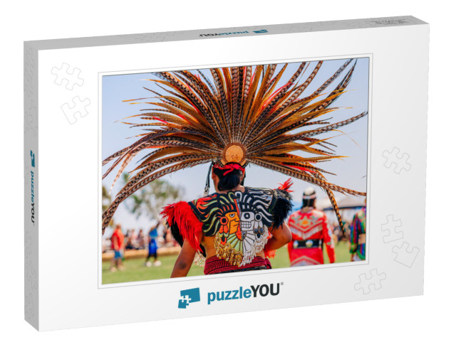 Powwow Gathering: Native People in Full Cultural Regalia Jigsaw Puzzle